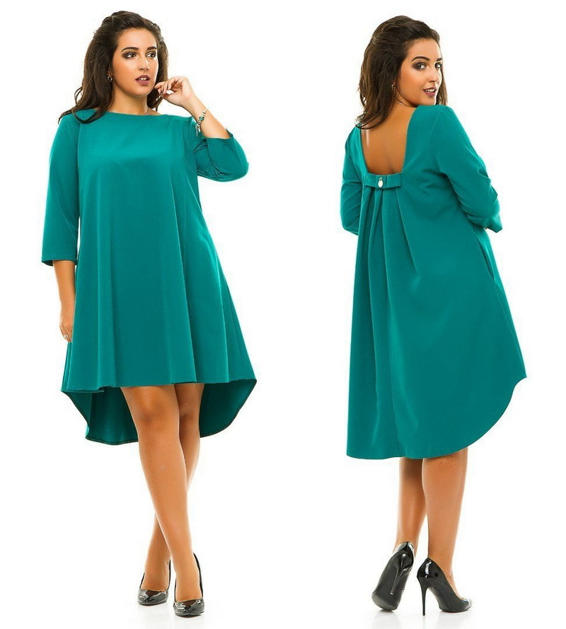 Фасон платья скрывающий живот для женщин с лишним весом - какой выбрать, интересные принты и цвета