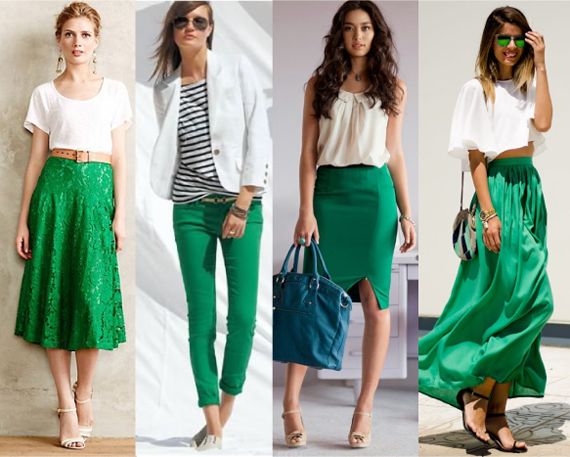 Секреты создания модного образа с зеленым цветом и его оттенками