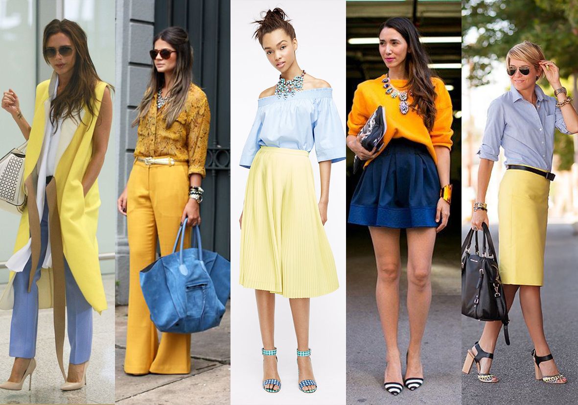 Как правильно сочетать голубой цвет в одежде: базовые правила, удачные комбинации, стильные образы на каждый день